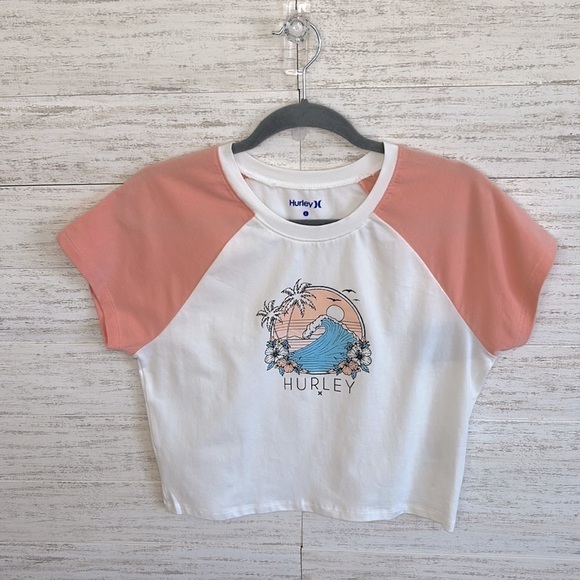 Hurley Tropical Crop Top | SIZE L - Picture 2 of 5